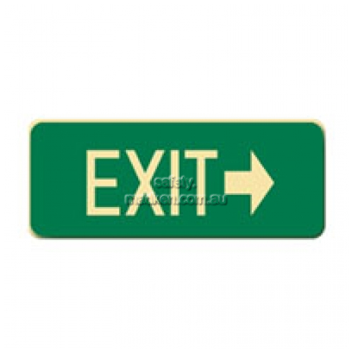 View Brady 843306 Exit With Right Arrow Floor Sign details.