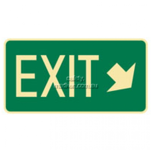 Exit Arrow Bottom Right Sign