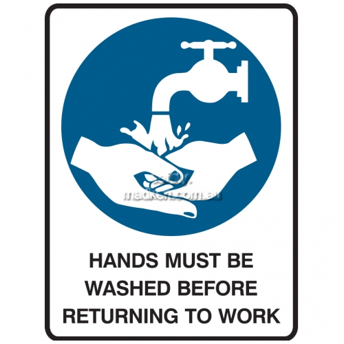 View Hands Must Be Washed Before Returning To Work details.