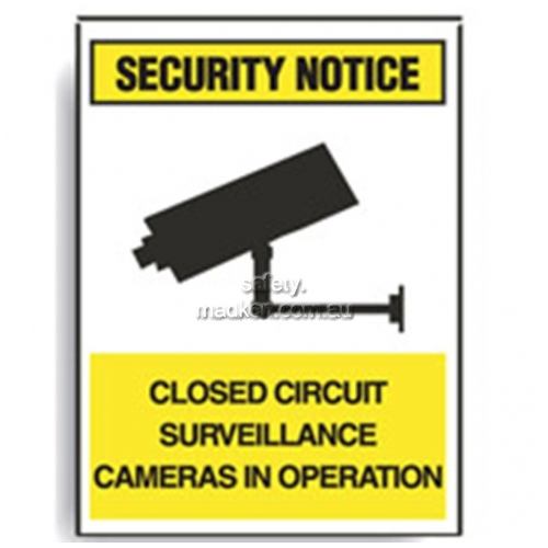 View Brady 843078 Surveillance Cameras in Operation Sign details.