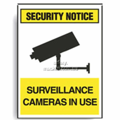 Surveillance Cameras In Use Sign