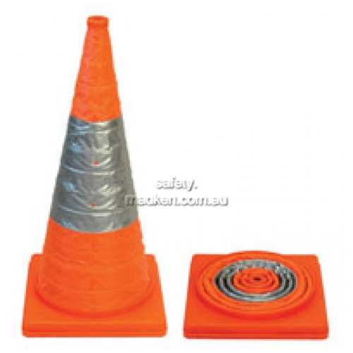 View Brady 873879 Collapsible Safety Cone Orange Reflective details.