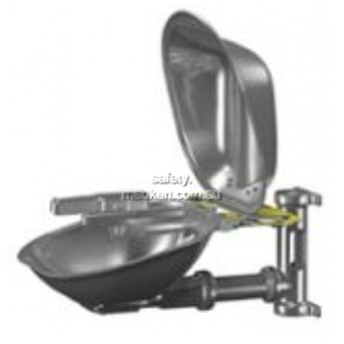 Eye-Face Wash Bowl and Dust Cover Stainless Steel