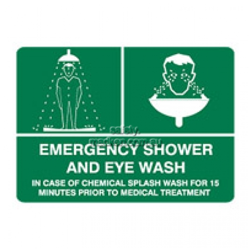 View Emergency Shower and Eye Wash Sign details.