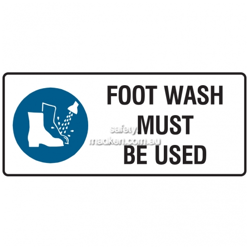 Foot Wash Must Be Worn