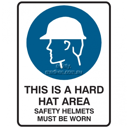 View This is a Hard Hat Area, Safety Helmets Must Be Worn details.