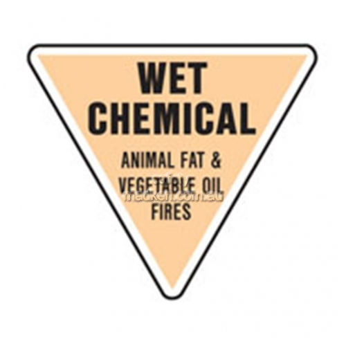 View Wet Chemical Fire Extinguisher Sign details.