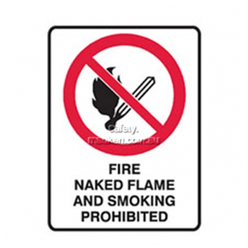 Brady B832170 Fire Naked Flame and Smoking Prohibited