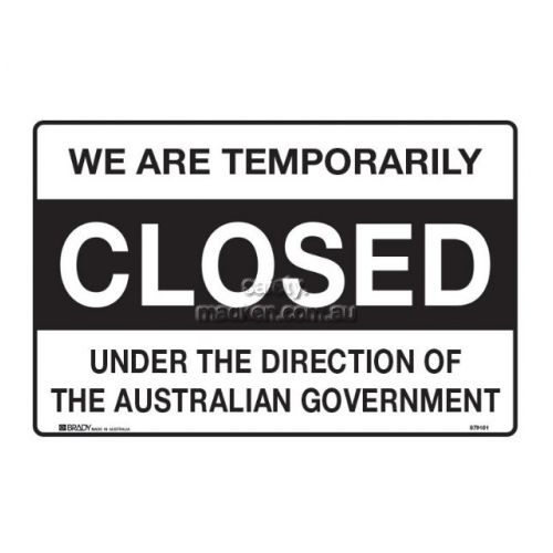 We Are Temporarily Closed Under The Direction Of The Australian Government