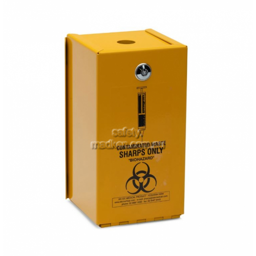 View YA2L-H Steel Security Safe Sharps Disposal Hinged 2L details.