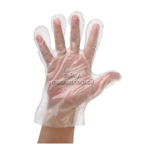 Polyethylene Food-Handling Gloves, Large No Powder
